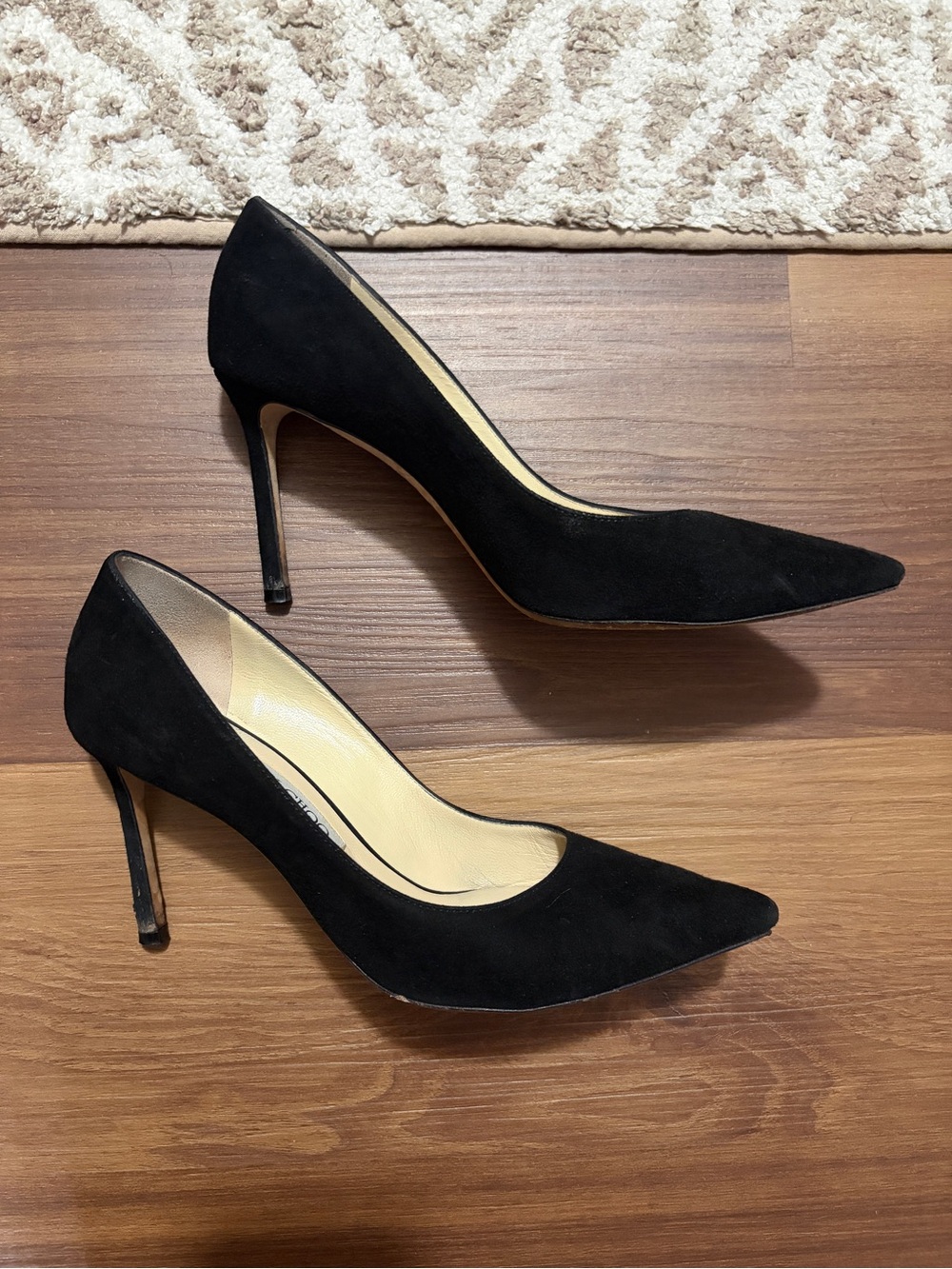 Jimmy Choo Romy Black Suede Pumps - Picture 6 of 8